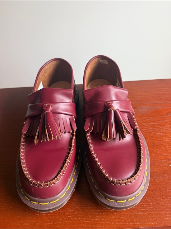 Dr. Martens Shoes - Doc Marten Ladies 9/Men’s 8 Tassel Loafers in Burgundy